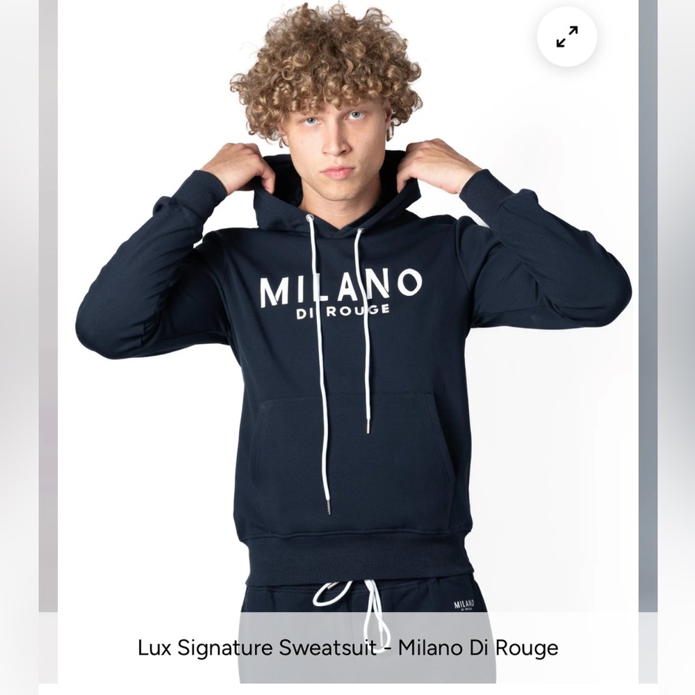 Milano Di Rouge Men's Navy Sweatsuit Unisex